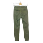 L'Agence  Margot High-Rise Coated Skinny‎ Jeans Olive Green Size 25 Photo 4
