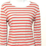 J.Crew  striped orange gold button XS Photo 0