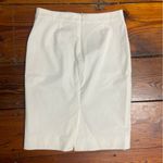 J.Crew No. 2 Pencil Skirt Size 2 White bi-stretch cotton blend Career Lined Photo 3