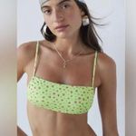 Urban Outfitters Out From Under Lime Floral Minimal Bikini Top Photo 1