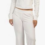 Juicy Couture Bling Cream Velour Sweatsuit Outfit XL Y2K Track Flared Photo 0