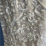 Studio one appliqué dress with sheer overlay. Size 16 Photo 5