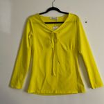 New with tags! Pretty, sunshine yellow long sleeve top Size M Photo 0