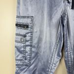 EXPRESS Women’s  Satin CargoPant Size 12 Convertible Capri Adjustable Drawstring Photo 6