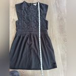 Amuse Society  After Hours Mini Dress Lace Sleeveless Black Medium Eyelet Photo 4