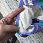 Lands End Women's Scoop Neck Tugless Sporty Stripe One Piece Swimsuit 6 Purple Photo 2