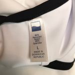 NWOT Women’s Beach Vacation Open Back White Black Long Sleeve One Piece Swimsuit Size L Photo 6