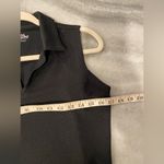 Lady Pinseeker Size S Black Sleeveless Collared V Neck Golf Shirt Activewear Photo 9