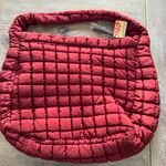 FP Movement Free People Quilted Carryall Bag Sour Cherry NWT Red Photo 2