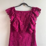 Kate Spade Dress Beetjuice Magenta Pink Spade Lace Mini Dress Sz 12 NWT Photo 4