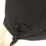 Six Fifty Black Cold Shoulder Knotted T Shirt Photo 3