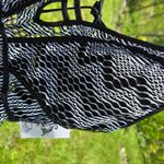 Becca  by Rebecca Virtue Reveal Plunge Crochet One Piece Swimsuit Sz Lg Photo 9