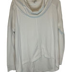 Lucky Brand Women's Size Large White Cowl Neck Waffle Knit Sweater Photo 0