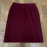 Anne Klein Vintage Y2K Ann Klein Moher kneelength skirt in burgundy size 10 Photo 1