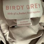 Birdy Grey Birdy Gray Hannah Flutter Sleeve Crepe Bridesmaid Maxi Dress Sz M in Taupe‎ NEW Photo 6