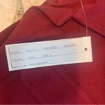 Joan Vass  Dress Burgundy Size 0/S Ladies 3/4 sleeve pockets Photo 5