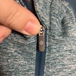 Lululemon athletica Always Alert 1/2 zip pullover heathered teal/blue size 6 Photo 4