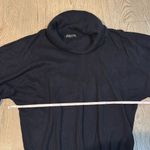 August Silk  black mock neck sweater size large Photo 3