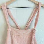 Bucketlist‎ Terry Wide Leg Pink Jumpsuit Overalls Size L Photo 3