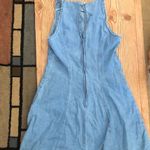 Vintage blue denim skater dress size 7 Photo 2