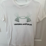 Under Armour  white women’s HeatGear Shirt Photo 0