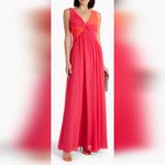 Badgley Mischka  Pink & Orange Twisted Chiffon Gown (10) Photo 1
