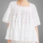 Like New Merlette Brandt Eyelet Tiered
Swing Blouse White Medium Retail $500.00 Photo 4