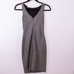 Giamattista Valli Wool Silk Woven Rosette Flower Twist Detail Shift Dress Small Photo 2