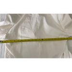 AQUA  Women's White Cotton Blend Blazer Jacket 3/4‎ Sleeve Gold Button Photo 6