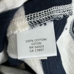 Banana Republic White and Navy Striped Tee Shirt Dress Photo 9