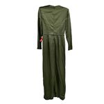 Mac Duggal  Ieena 26676 Olive Green Satin Bow Gown Modest Size 6 Photo 5