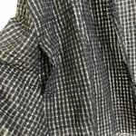 Fenini Open Front Jacket Womens Small Black Metallic Check Lightweight Lagenlook Photo 8