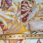 Pink Lily  womens size XS maxi mustard yellow tropical print open back ties close Photo 5