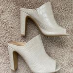 EXPRESS Beige Mule Heels Photo 0