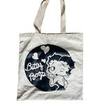 None Betty Boop Graphic Canvas Tote Bag Photo 0