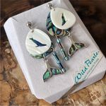 Abalone shells, dangle whale detail earrings Photo 3