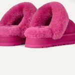 UGG Disquette -  Pink Fuzzy Mules Photo 3