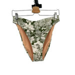 J.Crew J. Crew High-rise cheeky bikini bottom in Liberty Linear Canteen Green Medium Photo 3