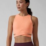 Athleta Bright Peach Conscious Crop Cut Out Bra A-C Photo 0
