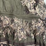 Free People  Women's Green Pink
Boho Floral Long Sleeve Mini Dress
Size Medium Photo 5