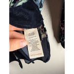 Soft Surroundings Womens Velvet Dark Floral Button Up Top Sz PM Boho Cottagecore Photo 4