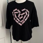 Spirit Jersey  Pink Heart Chain Oversized T-Shirt Photo 0