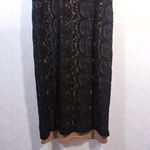 Roolee  Black Lace Nude Sheath Dress Event Size XS Photo 3