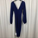 ASOS Maternity Blue V Neck Body Con Dress Sz.10 NWT Photo 8