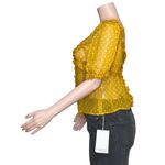 Sézane Wood Top, Printed Peas Saffron, FR36/US4 Photo 8