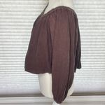 Free People  We The Free All About Bubble French Roast Top Size XS SKU#24110 Photo 2