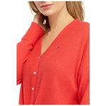 Tommy Hilfiger ✨ Womens Coral Long Sleeve With buttons Sz Small Sweater✨ Photo 4