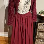 Lace Chiffon Long Sleeves V Photo 6