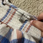 Alexander Jordan Blouse Cream/Multi Plaid, sz M Red Size M Photo 9