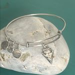 ALEX AND ANI Arrowhead Charm Silver Tone Expandable Bangle Bracelet Photo 0